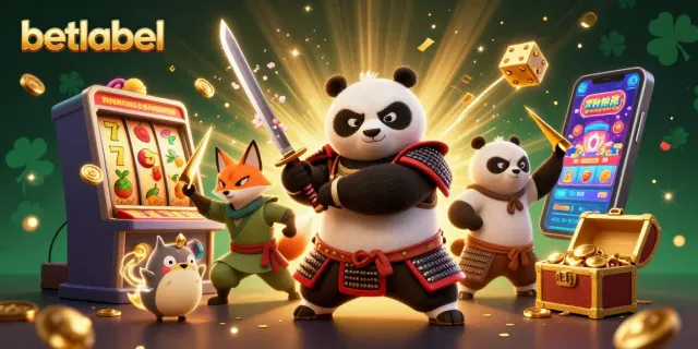 Engage with thrilling gameplay at betlabel as cartoon samurai panda and ninja fox uncover jackpots