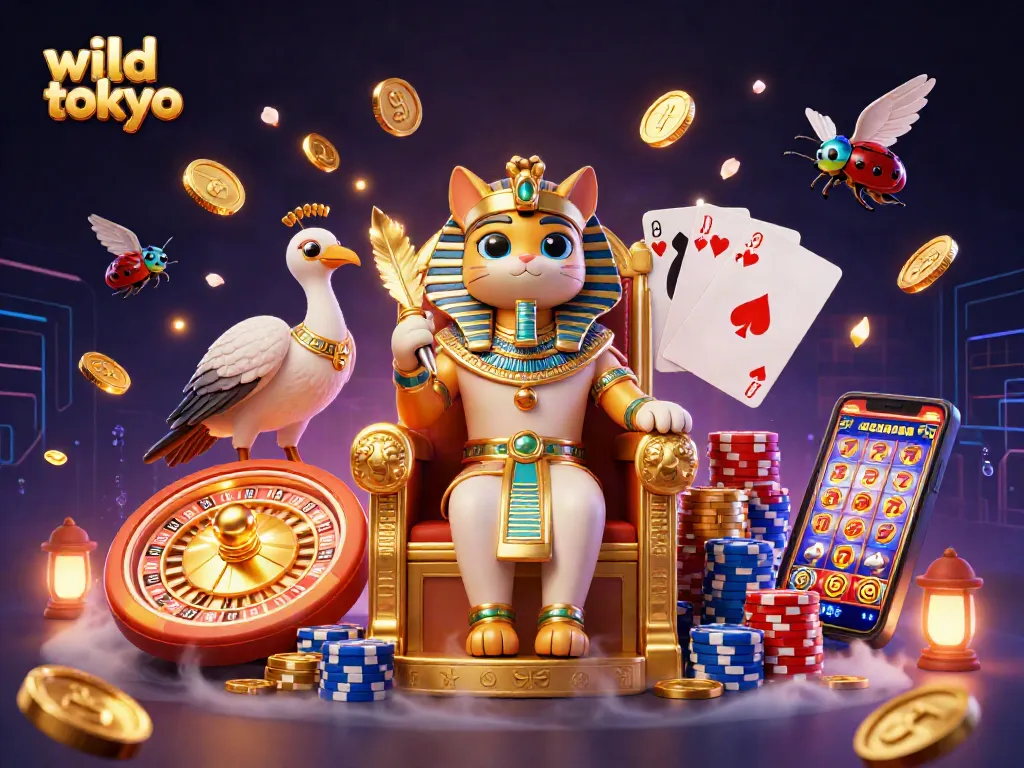 Experience winning at wild tokyo casino with vibrant characters and thrilling game elements.